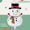 Nueva Serie de Decoración para Fiesta Navideña Mini Muñeco de Nieve, Anciano, Reno, Árbol de Navidad Globos de Papel de Aluminio Serie Navideña