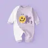 Mono de bebé primavera y otoño ropa de algodón puro para recién nacidos niños y niñas mameluco de bebé ropa exterior de dibujos animados moda