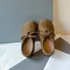 Zapatos Casuales de Cuero para Niños 2026 Verano Nuevos Versión Coreana Retro Zapatos de Princesa para Niños Mayores con Lazo