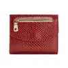 Cartera de Moda Transfronteriza para Mujer 2025 Nueva Cartera Compacta Patrón de Cocodrilo Versión Coreana Ranura para Billetes Grandes Múltiples Ranuras para Tarjetas Billetera para Monedas
