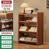 Estante de Livros em V para Casa Rack de Armazenamento Organizador de Mesa Prateleira de Chão Integrada Armário de Canto Montado na Parede para Sala de Estar Atrás da Porta