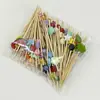 Atacado do Fabricante Espetos Descartáveis para Frutas, Espetos de Bambu, Espetos de Flor, Garfos para Frutas, Palitos Artísticos, Espetos para Coquetel, Espetos para Sanduíche