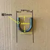 Gancho de Soldadura de Anillo en U de Hierro Sólido, Doblado de Barra de Hierro con Forma de Arco Semicircular, Gancho de Hebilla en U, Doblado de Barra de Oreja de Elevación