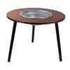 Mesa Multifuncional para Barbacoa con Parrilla para Preparar Té, Parrilla Portátil Plegable de Carbón para Exterior, Patio, Mesa para Preparar Té