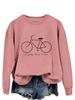 Comercio exterior transfronterizo de Amazon disfruta del paseo suéter de cuello redondo nuevo para mujer en stock talla grande venta al por mayor