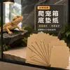 Cama de papel corrugado para mascotas reptiles, suministros para reptiles, cajas A4/A6, gabinete para caja de cría, alfombrilla de papel engrosada, decoración de terrario para lagartos