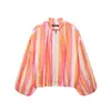 Moda Europea y Americana Transfronteriza Chaqueta Bomber de Rayas Más Vendida en Aliexpress