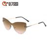 Gafas de Moda Europeas y Americanas Elegantes para Fiestas de Mujeres, Gafas de Sol Sin Marco Ojo de Gato para Hombres, Gafas de Sol Oversize No Convencionales