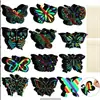 Arte de Arranhar Borboleta Colorida Transfronteiriça DIY Arte de Arranhar Infantil Pendurada Papel Criativo de Arte de Arranhar