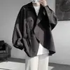 Camisa branca versátil de manga longa com textura para homens, estilo primavera, elegante e descolada, nova camisa de tamanho grande estilo chinês