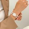 Pulsera de Perlas de Moda Transfronteriza Femenina Diseño Nicho Ins Retro Multicapa Perla Flor Pulsera Pulsera Nicho