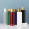Garrafa de Alumínio Anodizado 200ml com Tampa Flip-Top, Frasco para Loção, Frasco para Tônico Pure Dew, Frasco de Ombro Plano