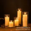 Suporte de Vela de Vidro Borossilicato Alto para Velas Pequenas de Chá, Adereços Sofisticados e Românticos para Jantar à Luz de Velas, Copo para Vela, Casamento, Hotel, Festa de Aniversário