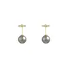 Nuevos pendientes geométricos de perlas de una palabra para mujer cara redonda adelgazante sentido de la moda retro temperamento de viajero pendientes de perlas