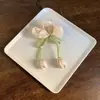 Goma para el pelo de tul estilo coreano tipo tulipán para mujer, Sujetador de pelo de alta gama, Elástico para coleta, Cuerda para el pelo elegante, Accesorio floral para el pelo