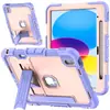 Capa protetora para iPad adequada para tablets A16 de 10ª e 11ª geração, anti-queda, resistente ao desgaste, com suporte de silicone e alça de mão