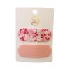 Horquilla para el pelo con diseño floral cuadrado para niña, estilo coreano, adorable y adorable, con flores a cuadros de color caramelo, accesorios para el cabello