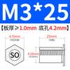 Remache Tuerca Columna Remache Espárrago Remache Placa Pasante Galvanizado So-M2M2.5M3M4M5M6M8 Cabeza Cilíndrica