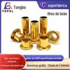 Ilhós de Cobre Feitos Sob Medida pelo Fabricante, Rebites Vazados de Furo Passante de 0,8-8 mm, Processamento e Personalização Disponíveis, Ilhós e Rebites Vazados em Estoque
