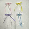 Acessório de cabelo doce laço de renda com pérolas feito à mão, materiais e acessórios DIY para Crocs e capas de celular