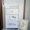 Estante de Almacenamiento de Mesita de Noche Gabinete de Almacenamiento Artículos de Decoración para Habitación de Mascotas Estante de Almacenamiento para Baño Mesa de Noche Simple Minimalista