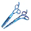 Tijeras Profesionales para Peluquería Color Oro Negro Flor de Cerezo, Tijeras para Cortar el Cabello, Tijeras Planas, Tijeras Entresacadoras, Tijeras para Flecos, Tijeras Entresacadoras, Disponibles en 7 Colores