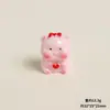 Resina tridimensional fofo fofo fofo fofo porquinho rosa porco gordo fofo acessórios de joias diy ornamentos pequenos criativos para mesa e carro