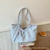 Bolso Tote de Lunares de Nicho Estilo Coreano para Mujer 2026 Nuevo Bolso de Gran Capacidad para Estudiantes Universitarios que Asisten a Clase y Van al Trabajo Bolso Grande de un Solo Hombro