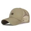 Gorra Deportiva de Verano para Exteriores Transpirable de Secado Rápido con Media Malla Bordada Casual para Pesca Protector Solar Delgada Gorra de Béisbol Transfronteriza