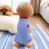 Ropa para Perros Ropa Rayada para Mascotas Camiseta de Algodón para Perro Bulldog Francés Perros Pequeños y Medianos Pijamas para Perros Pequeños y Medianos Venta al por Mayor
