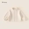 Roupa Infantil Bangxuan Jaqueta Corta-Vento à Prova de Vento para Meninos Jaqueta Corta-Vento para Meninas Primavera e Outono Nova Blusa Infantil Patchwork Tricolor Tendência