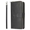 Funda de Cuero con Cremallera para Apple 14Pro Max Nueve Tarjetas Iphone13/12Mini