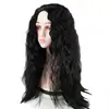 Las pelucas de moda europeas y americanas transfronterizas se dividen en rizos pequeños y rizos largos. Pelucas africanas para mujer, rizos largos de onda de agua, fabricantes, en stock