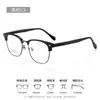 Gafas de Marco para Línea de Cejas de Hombre de Negocios Gafas de Marco Cuadrado Marco de Gafas 26901 Elegante Marco de Media Montura Gafas de Prescripción Danyang Eyewear