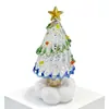 10.5cm Base Giratoria de Cerámica Jingdezhen Adorno de Árbol de Navidad Manualidades de Vidrio Cerámicas Navideñas