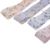 Cinta de gasa floral con encaje de estilo chino, lazo hecho a mano, accesorios para el cabello, accesorios de ropa, caja de regalo, cinta de embalaje de flores