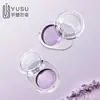 Tapa giratoria, redonda, compacto de rubor de un solo color, paleta de iluminador y contorno, 2g, empaque de muestra de maquillaje, paleta de sombras de ojos, empaque cosmético