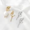 14K envolto em ouro colorido com preservação de zircão incrustado estrela Lua borla pingente diy handmade pulseira colar brincos com acessórios de pérolas
