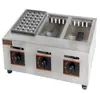 Estufa de mesa ostras gas huevo pescado sartén para hornear pulpo sartén de hierro comercial pequeña eléctrica calefacción tres placas máquina takoyaki quemar Jinbang