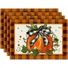 Tapetes de mesa de linho com estampa de colheita de outono e Ação de Graças da Temu, vendidos a quente em todo o mundo, tapetes de isolamento térmico para restaurante, tapetes de decoração para casa
