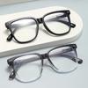 91107 Marco de gafas anti-luz azul liso de red para cara ancha marco negro coreano tr90 tendencia marco de gafas planas venta al por mayor