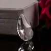 76mm Malha de Cristal Olho de Dragão Forma de Pera Folha de Bordo Gota d'Água Pipa Iluminação Acessórios de Pingente para Casamento