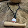 Bate de Béisbol de Madera Creativo de Venta Caliente Transfronteriza, Collar con Cordón de Béisbol Ajustable, Regalo de Coordinación para Eventos Deportivos