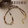 Estilo Bohemio Retro Temperamento Versátil Collar de Cuentas Colorido Lujo Ligero Moda de Gama Alta Exquisito Collar Largo