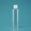 Botellas de Plástico Transparentes con Tapa abatible en stock 30 50 100ml Flexibles para Loción Cosmética Botellas Dispensadoras con Tapa de Mariposa