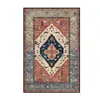 Tapete persa estilo vintage para sala de estar, quarto, varanda, cabeceira da cama, hall de entrada; tapete de chão à prova de poeira, resistente à sujeira, resistente ao desgaste, antiderrapante