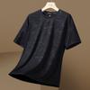 Camisa de Manga Curta Huagang Camel de Seda de Gelo Secagem Rápida Masculina Verão 2024 Nova Solta Fina Respirável Top Esportivo