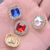 Nuevos Botones de Placa Estilo Chino con Pedrería, Botones Metálicos para Abrigos de Suéter, Botones Decorativos Cosidos a Mano, Accesorios de Alta Gama para DIY en Stock