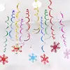 Árvore de Natal em Espiral de PVC para Pendurar, Guirlanda com Bolas de Cristal, Decoração de Cena de Festa, Suprimento Transfronteiriço da Amazon