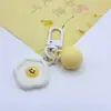 Placa de Resina Irregular com Rosto Sorridente Coração Feminino Acessórios de Joia Chaveiro Pingente Pingente Bolsa Pingente Pequeno